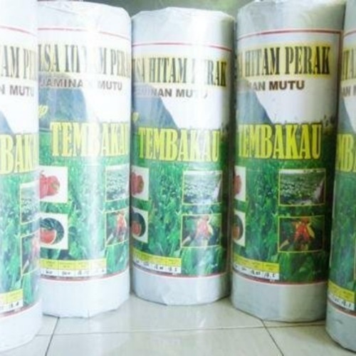 Jual Mulsa Plastik  Hitam Perak TEMBAKAU Lebar 120cm x 500 